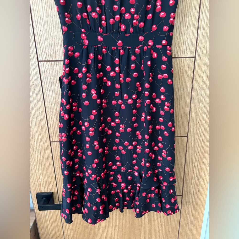 J. Crew 100% Silk Cherry Dress - Picture 3 of 14